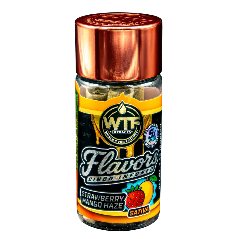 WTF - Cinco Infused Preroll 5pk - Strawberry Mango Haze (S) (2.5g)
