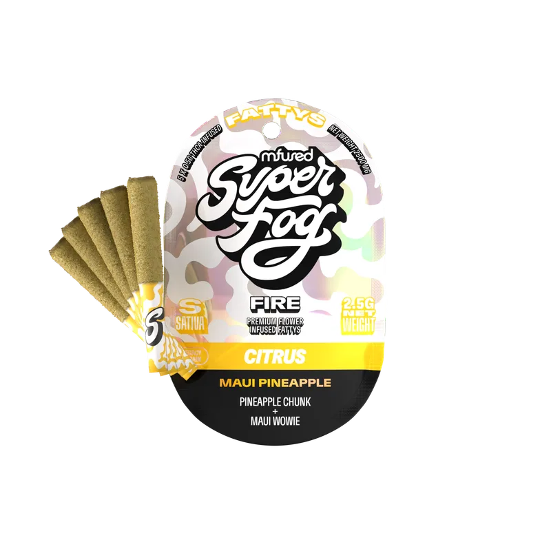 Mfused Super Fog - Fire Fattys - Infused Preroll 5pk - Maui Pineapple (S) (2.5g)