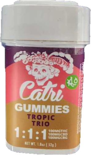 Catri Gummies 1:1:1 (100mg THC/CBD/CBG) - Tropic Trio