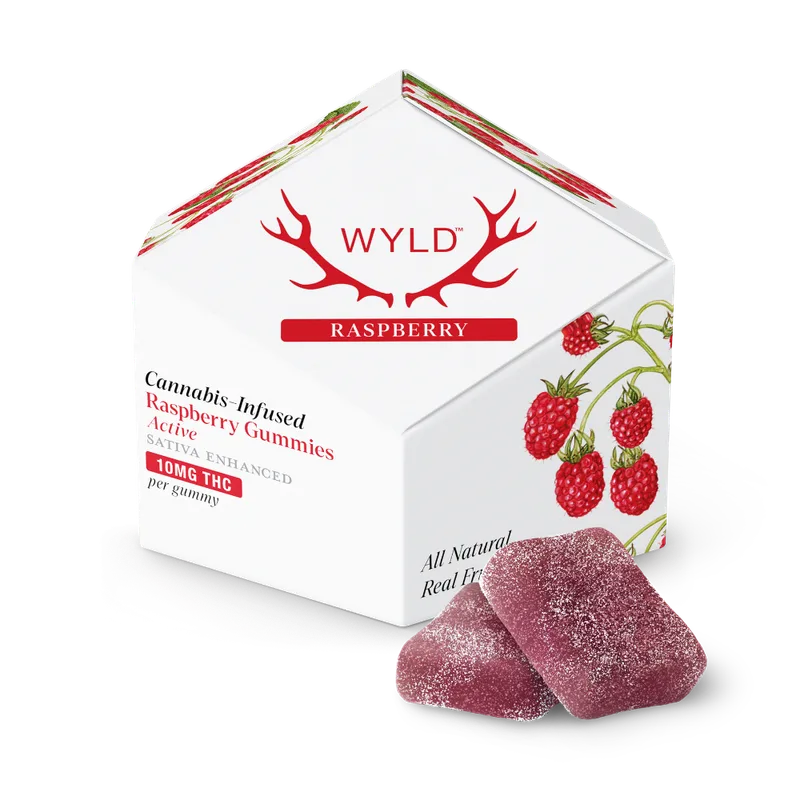 Raspberry Sativa Enhanced Gummies | 100mg