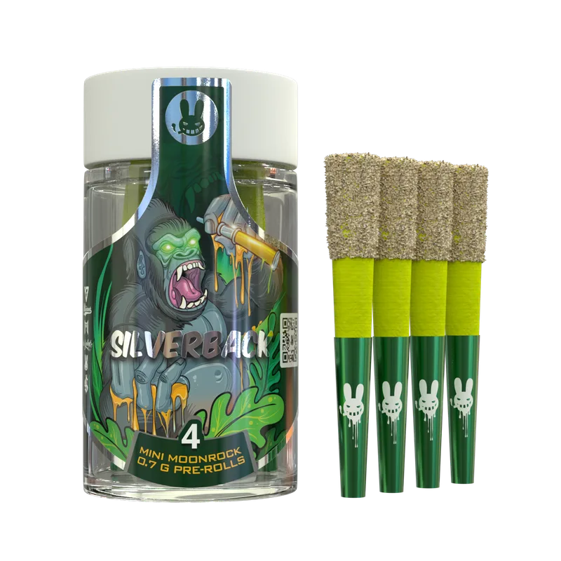 Dr. Zodiak's Moonrock Infused Preroll .7g (4pk) - Silverback Gorilla