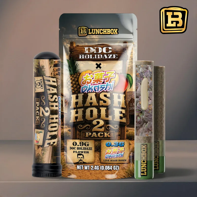 Doc Holidaze x Okashi | Hash Infused Pre-Roll | 2 x 1.2g