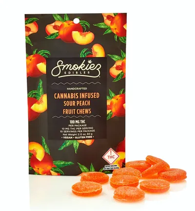 Smokiez - Gummies Sour - Peach (S) (100mg)