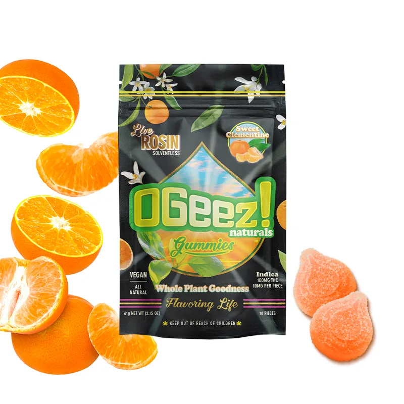 Vegan Sweet Clementine Live Rosin Gummies