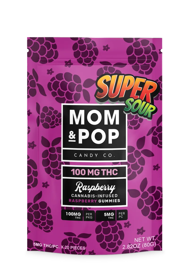 Mom & Pop Candy Co. 100mg - Raspberry