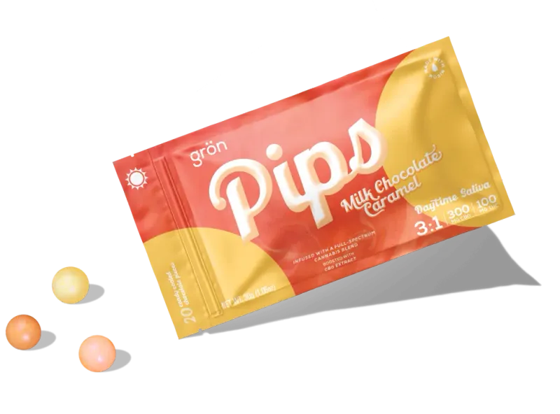 Milk Chocolate Caramel 3:1 CBG:THC Pips