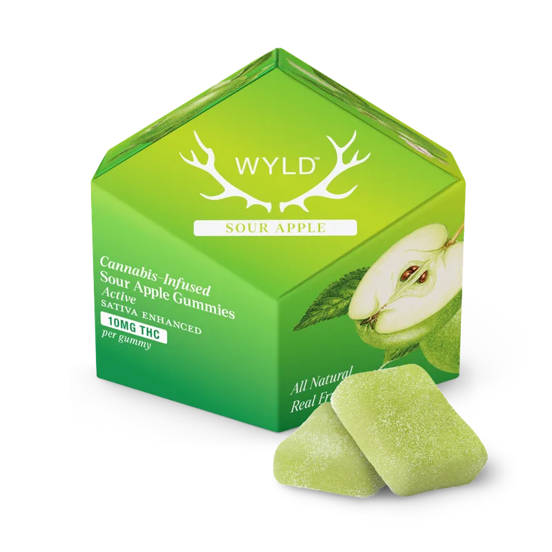 Wyld - Sour Apple Sativa Enhanced Gummies