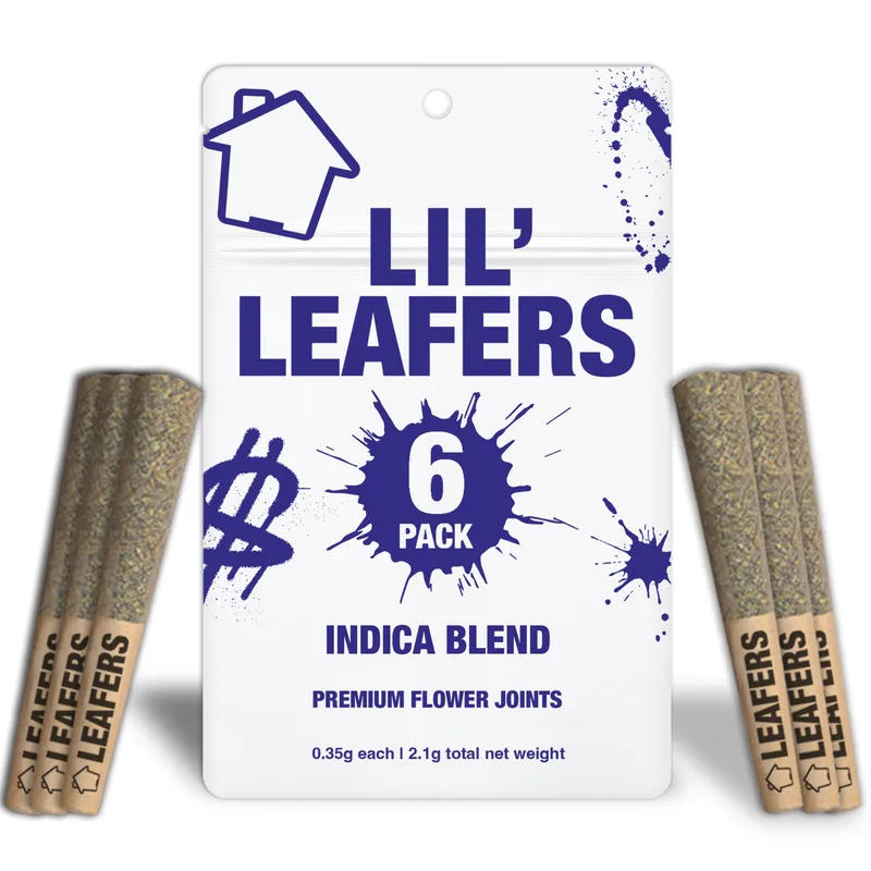 Leafers - Lil Leafers Preroll 6pk - Indica Blend (I) (2.1g)