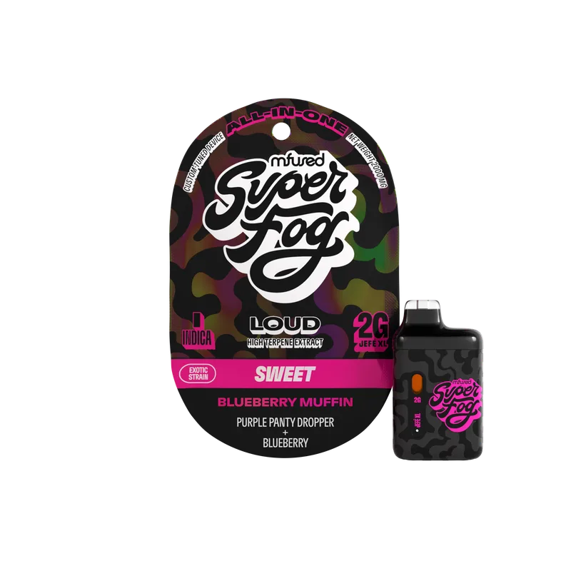 Mfused Super Fog 2g Loud Jefe XL Plus AIO Live Resin HTE - Blueberry Muffin