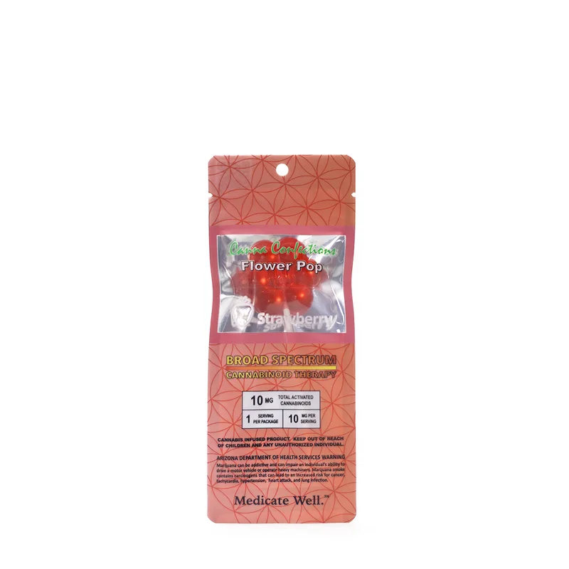 Canna Confections Flower Pop 10mg - Strawberry