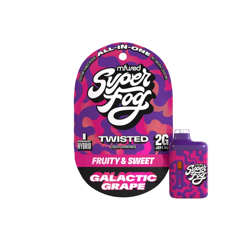 Mfused Super Fog - Twisted Jefe XL Plus - AIO Liquid Diamonds - Galactic Grape (IH) (2.0g)