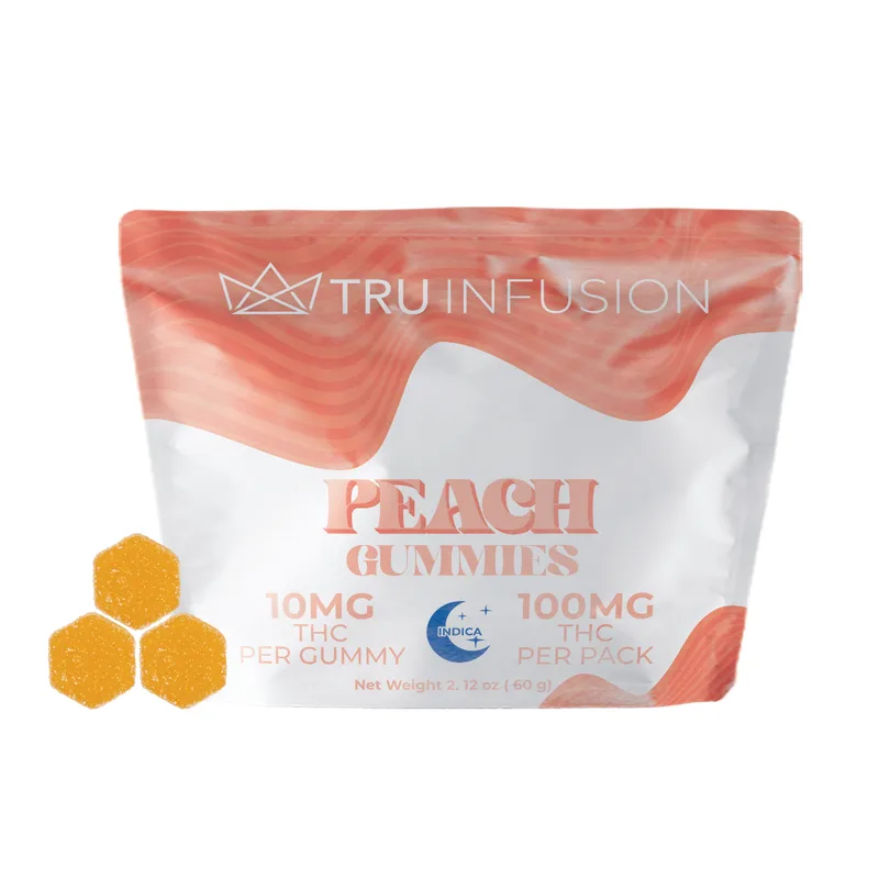 TRU Infusion Gummies 100mg - Peach