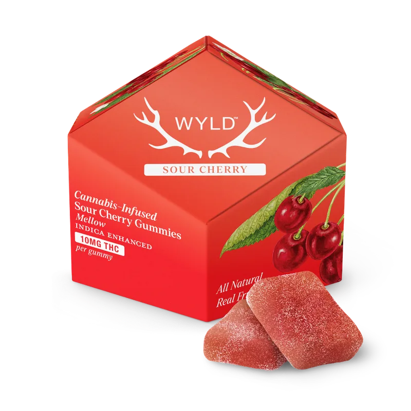 Wyld - Sour Cherry Indica Enhanced Gummies