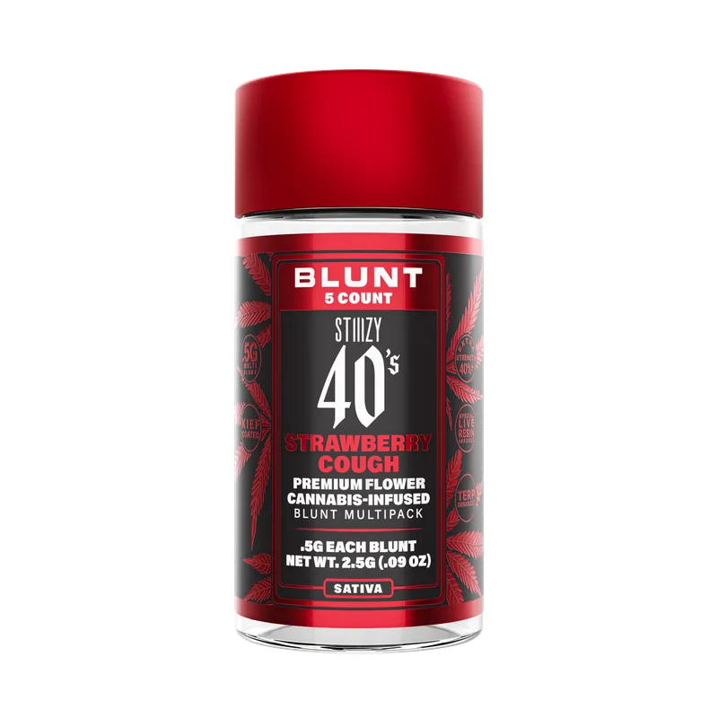 Stiiizy - Infused Mini-Blunts 40's 5pk - Strawberry Cough (S) (2.5g)