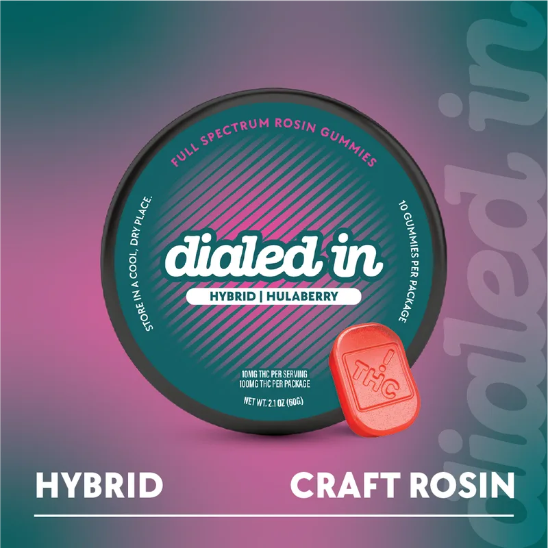 Dialed In Gummies Rosin 100mg THC - Hula Berry