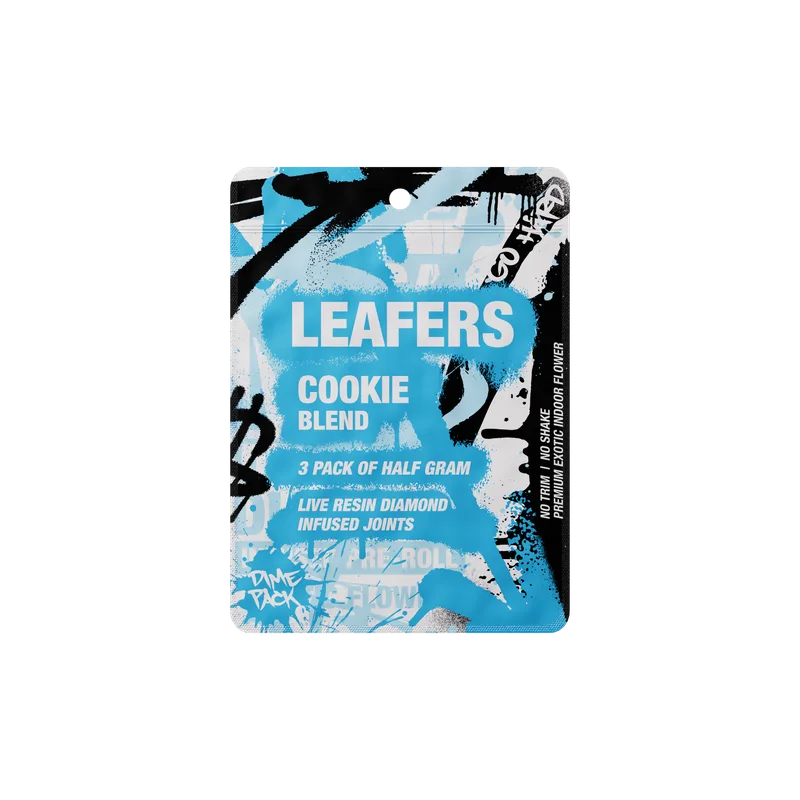 Leafers LR Diamond Infused Pre-Roll 3pk 1.5g - Cookie Blend