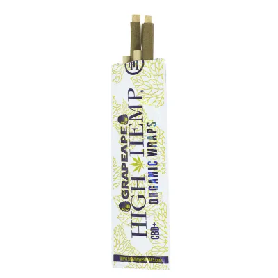 High Hemp - Organic CBD Wraps - Grape Ape (2pk)