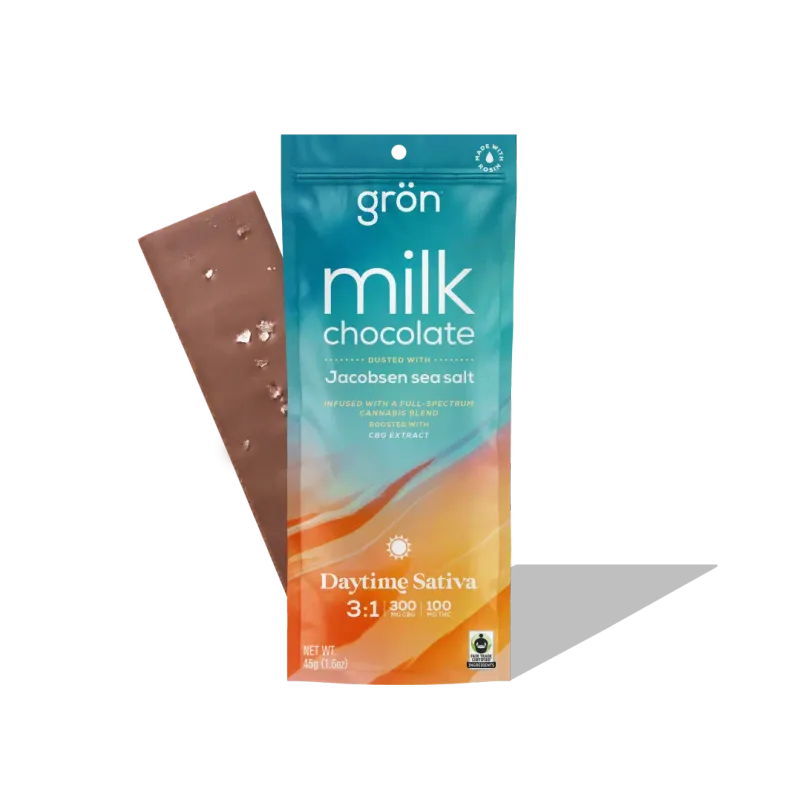 Milk Chocolate w/ Sea Salt 3:1 CBG:THC Chocolate Bar