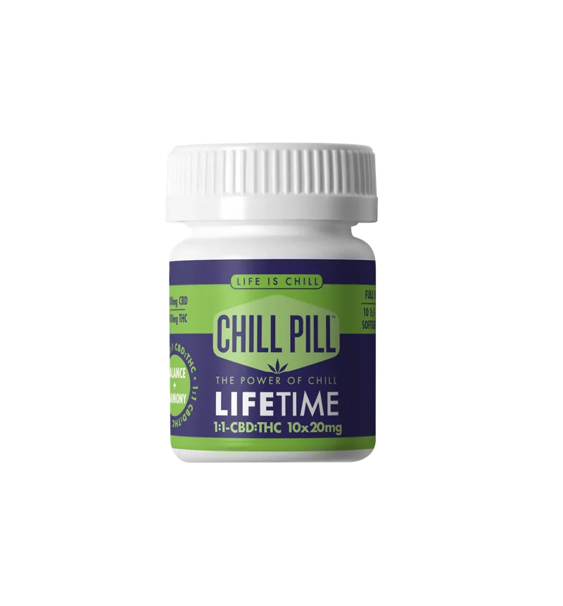 Life is Chill - Chill Pill 1:1 Capsules 10pk - LifeTime (H) (100mg THC/CBD)