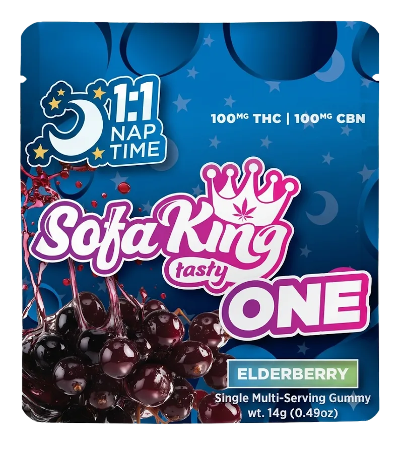 Sofa King - Gummies One - Elderberry 1:1 CBN (100mg)
