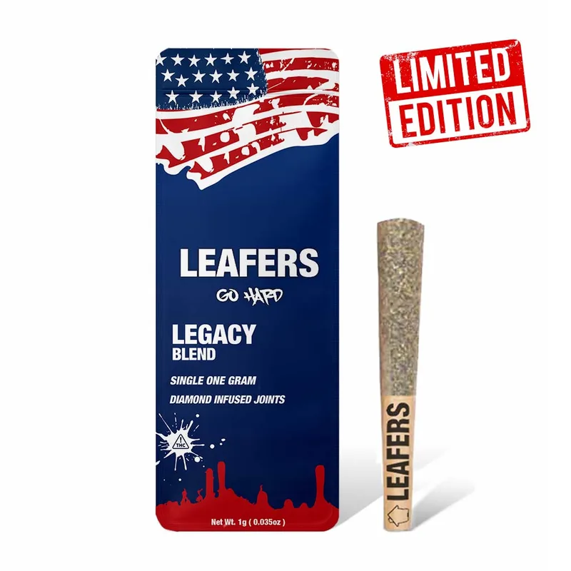 Leafers - Live Resin Diamond Infused Preroll - Legacy Blend (H) (1.0g)