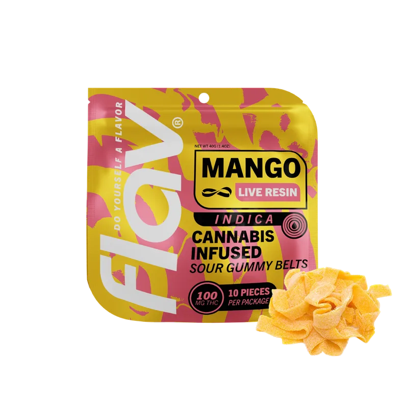 Flav - Gummies Belts Live Resin - Mango (I) (100mg)