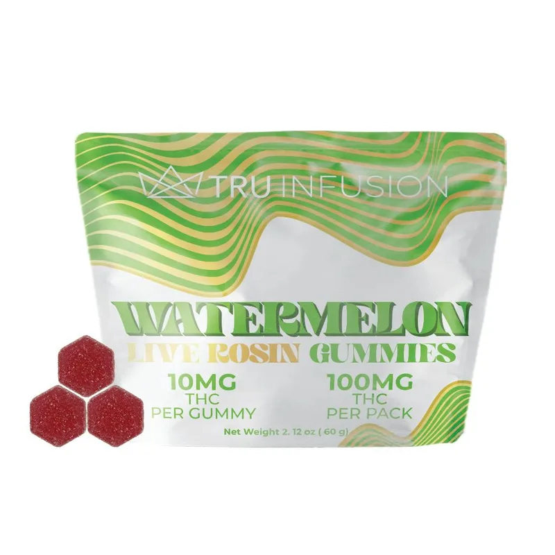 TRU Infusion Gummies Live Rosin 100mg - Watermelon